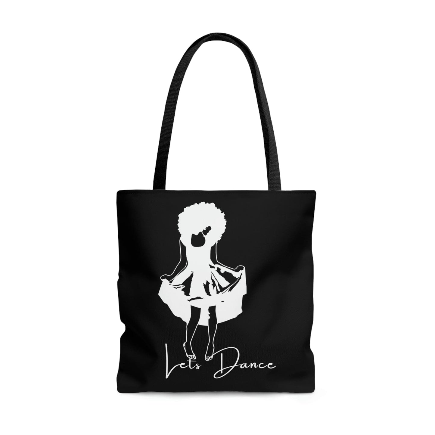 Large Tote Bag - Say it Soul - Lets Dance White Line Art Print-4
