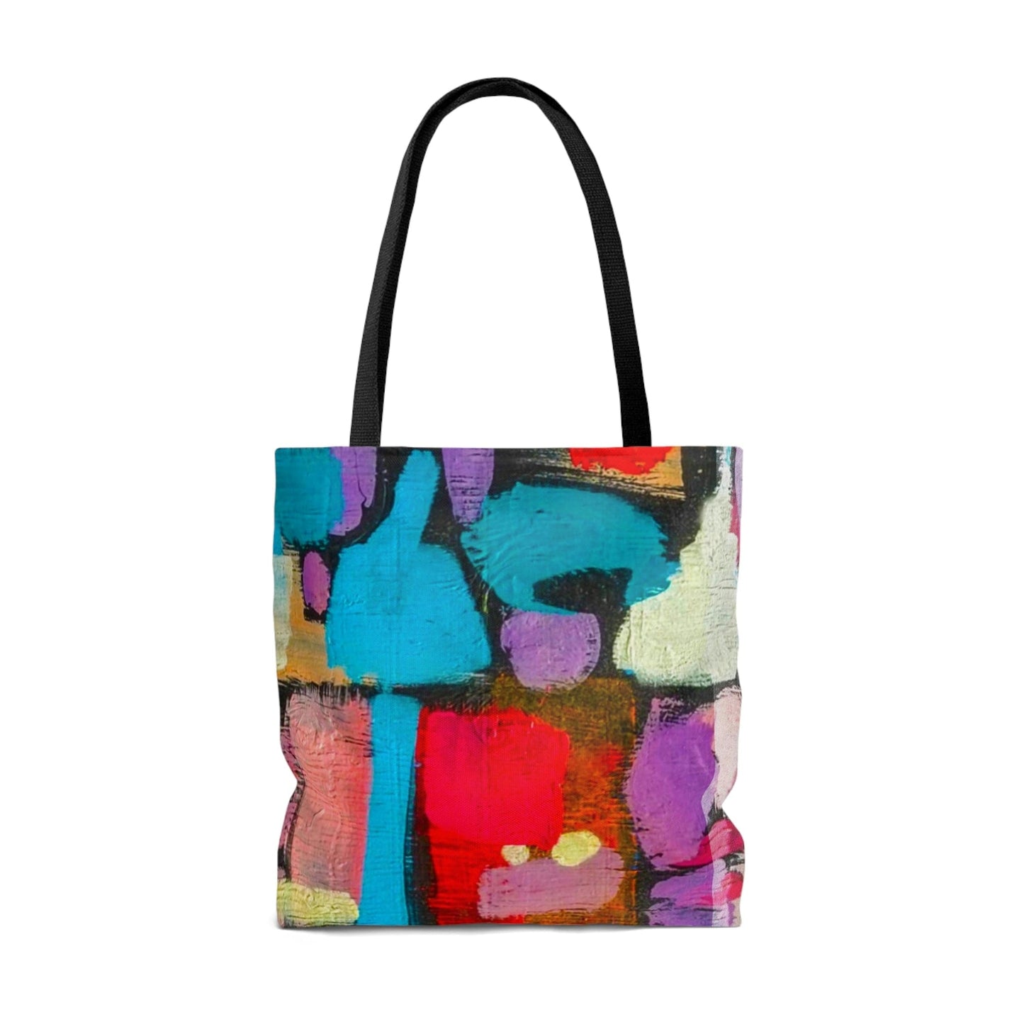 Large Tote Bag - Sutileza Smooth Colorful Abstract Print-1