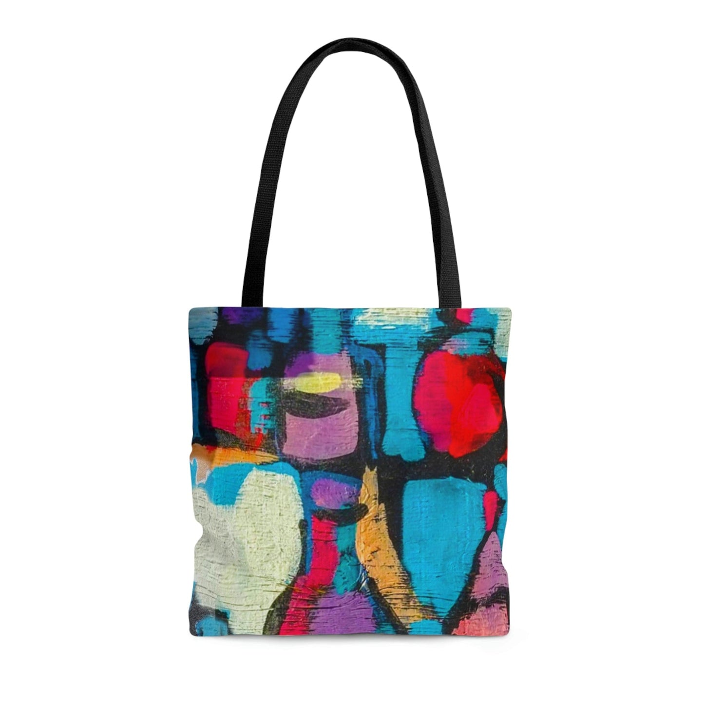 Large Tote Bag - Sutileza Smooth Colorful Abstract Print-4