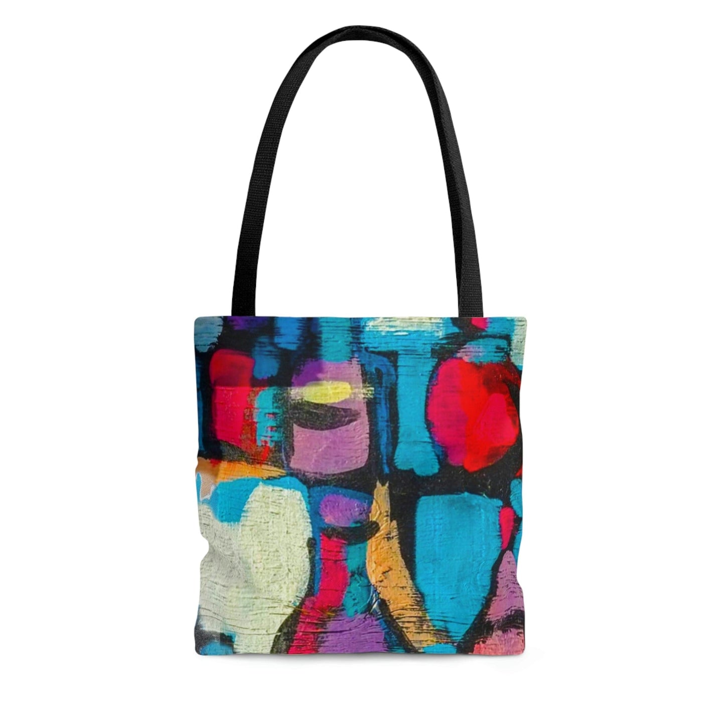 Large Tote Bag - Sutileza Smooth Colorful Abstract Print-2