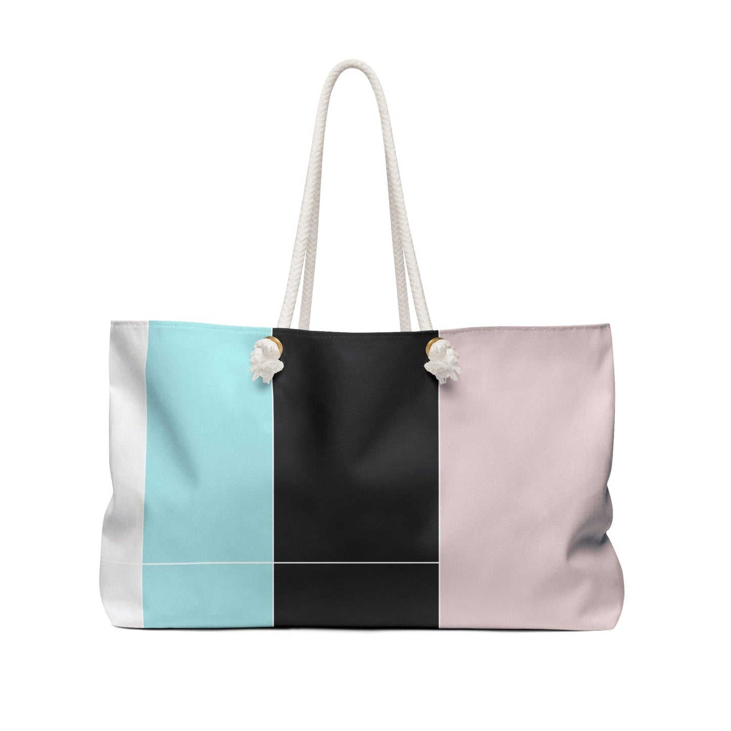 Weekender Tote Bag for Work/school/travel - Pastel Colorblock s-1