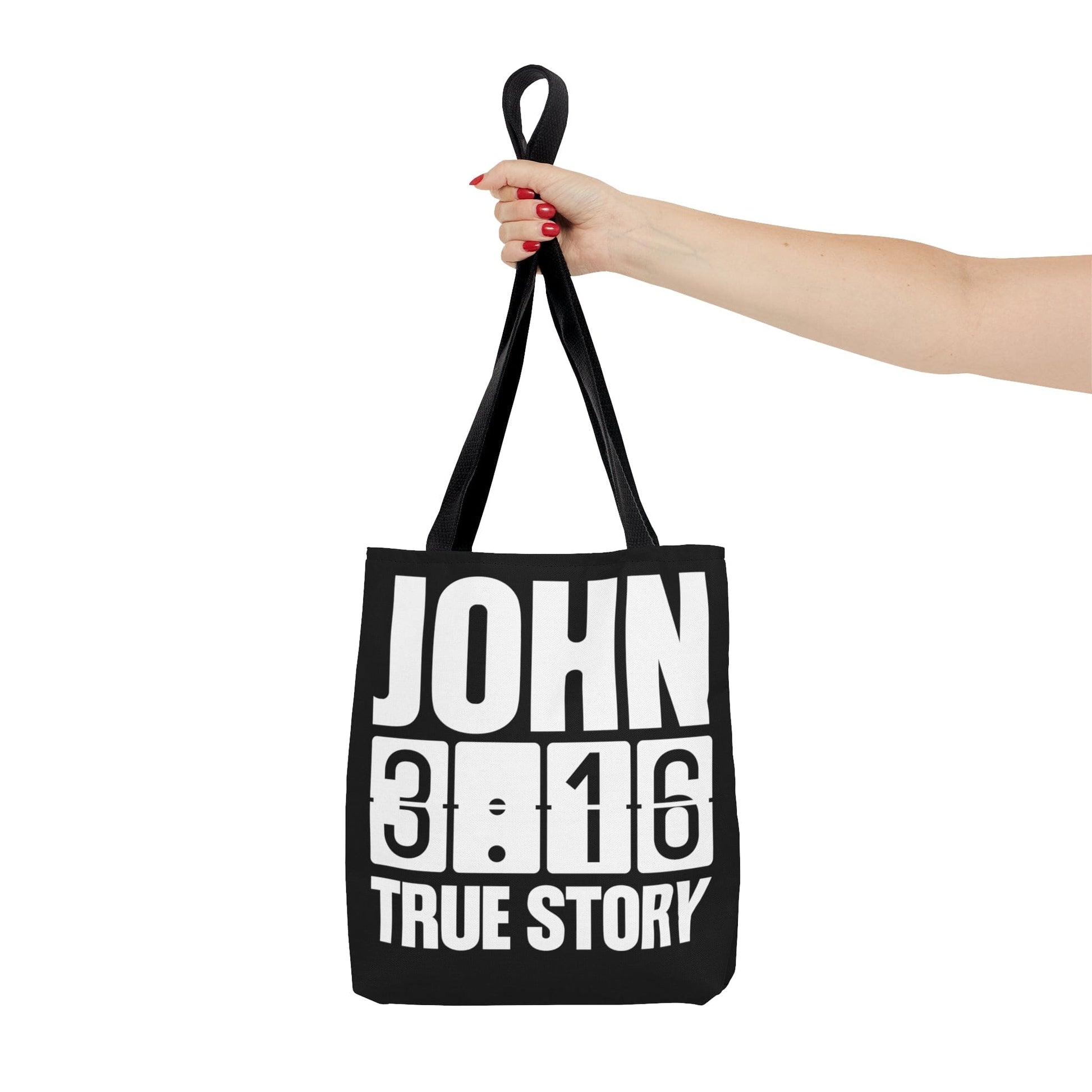 Large Tote Bag John 3:16 True Story - Scripture Inspiration-4