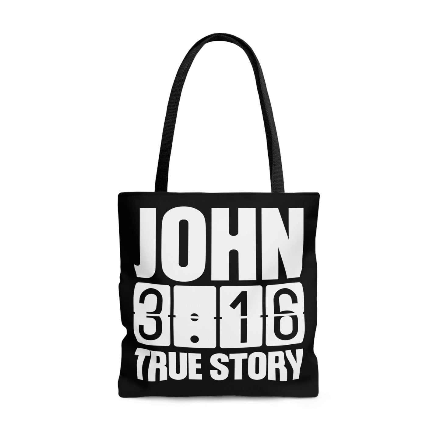 Large Tote Bag John 3:16 True Story - Scripture Inspiration-2