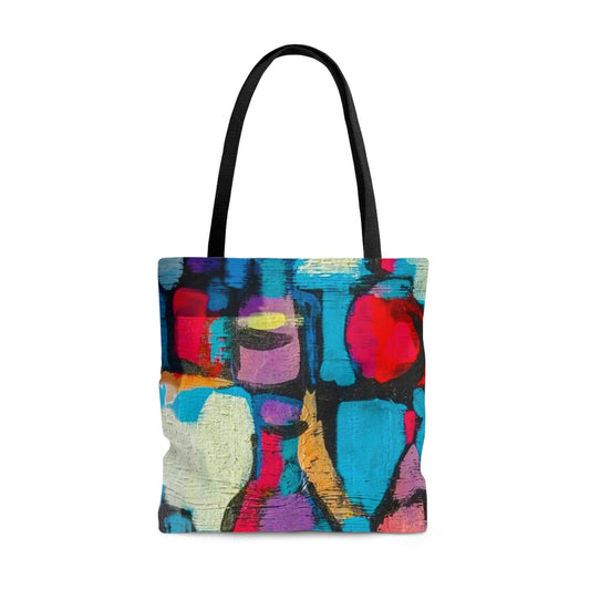 Large Tote Bag - Sutileza Smooth Colorful Abstract Print-0