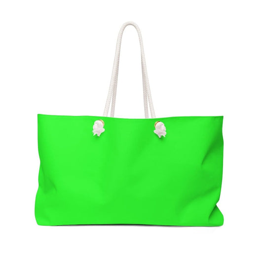 Neon Green Handbag - Weekender Tote Bag-0