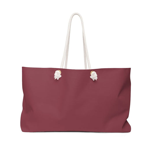Weekender Tote Bag - Maroon Red-0